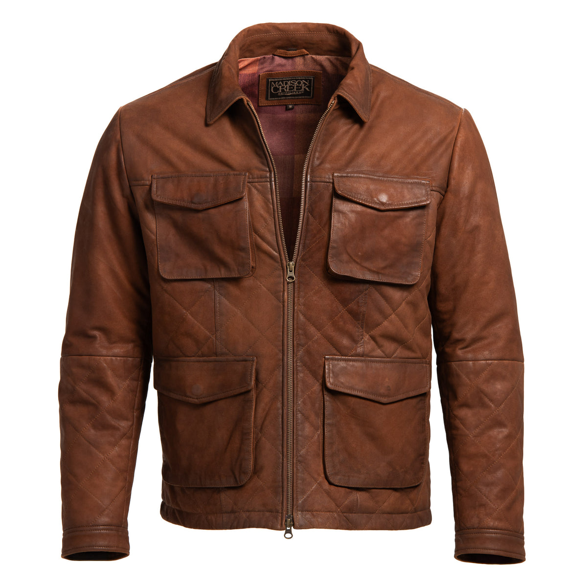 Dutton Waxed Goat Suede Leather Jacket