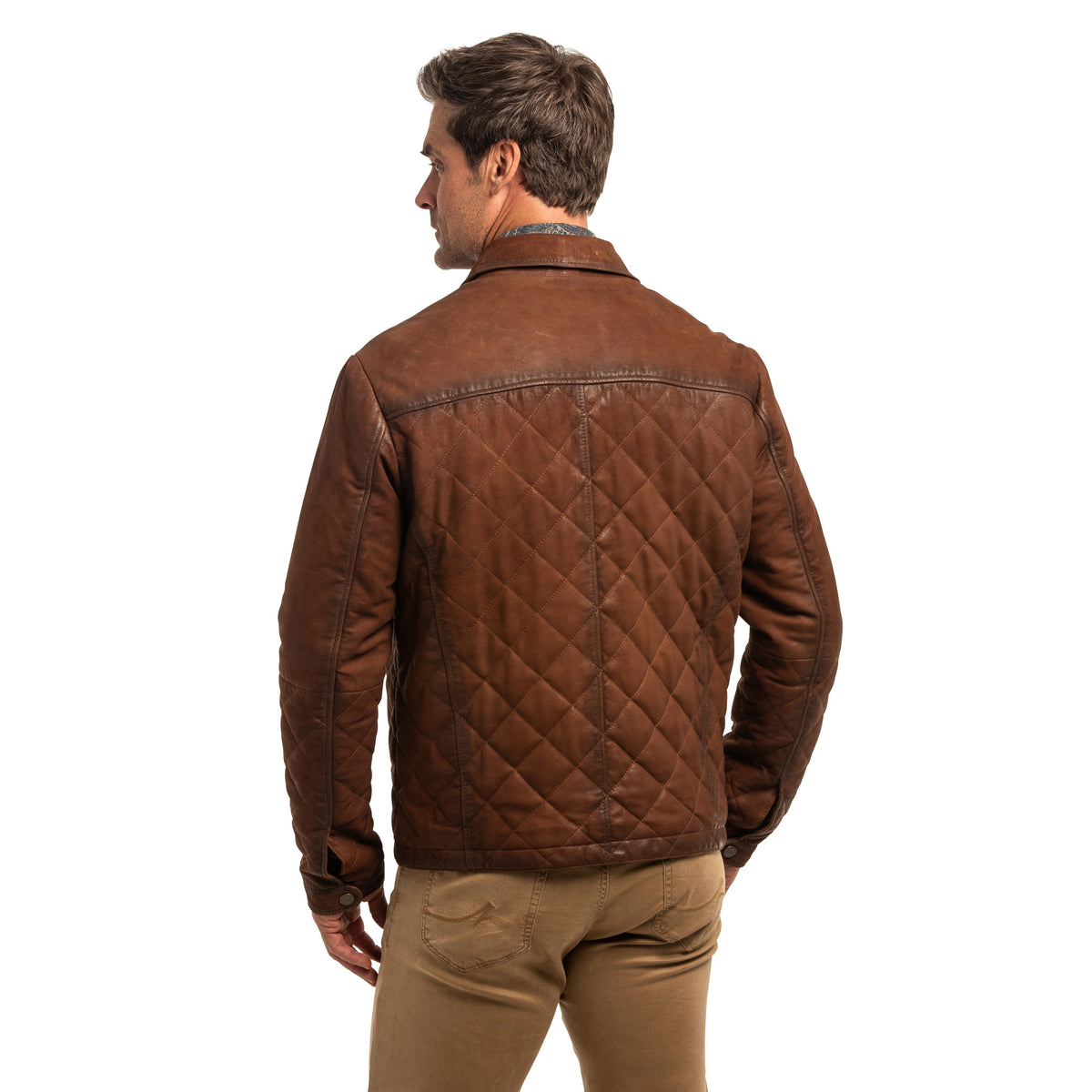 Dutton Waxed Goat Suede Leather Jacket