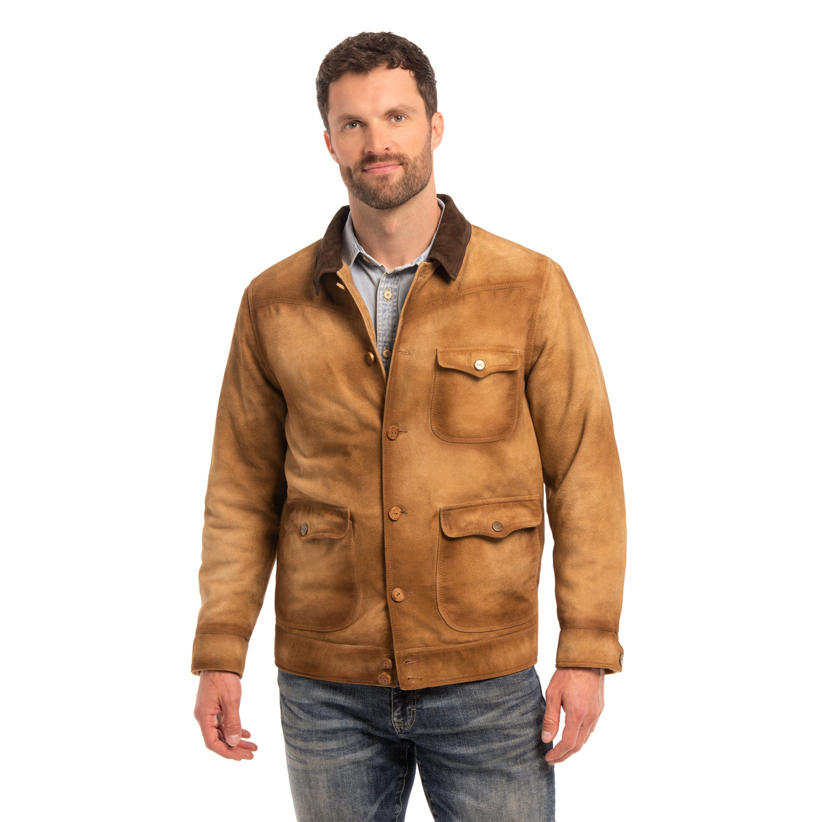 Duvall Goat Suede Barn Jacket