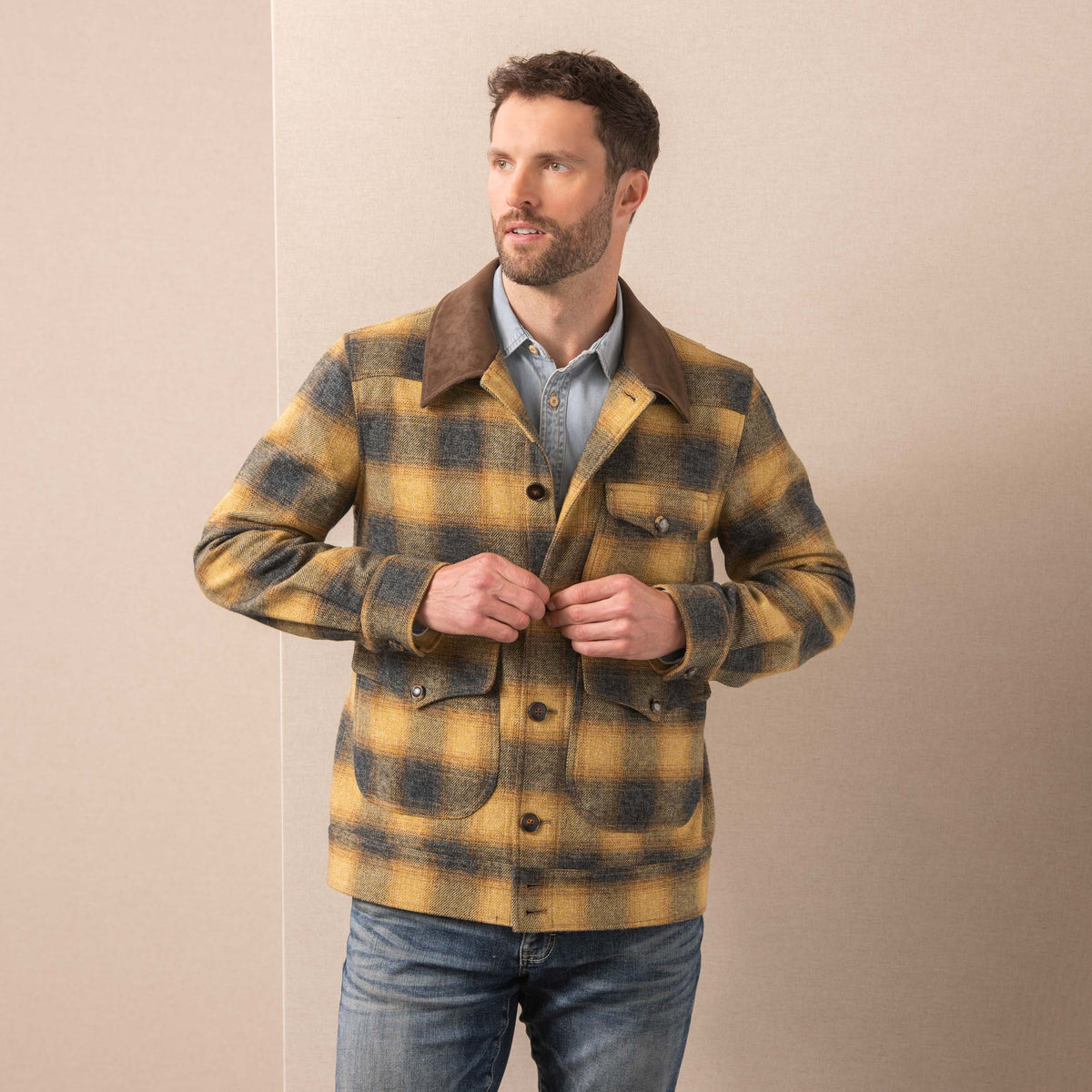 Duvall Ombré Plaid Jacket