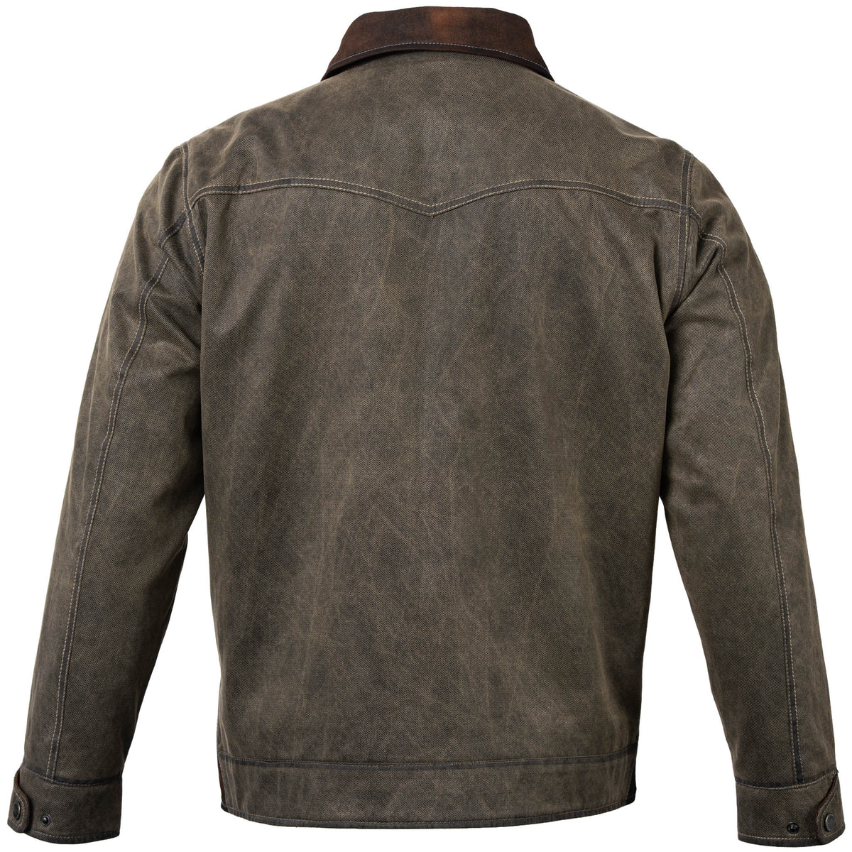 Duvall Washed Cotton Twill Field Jacket - Dusty Olive