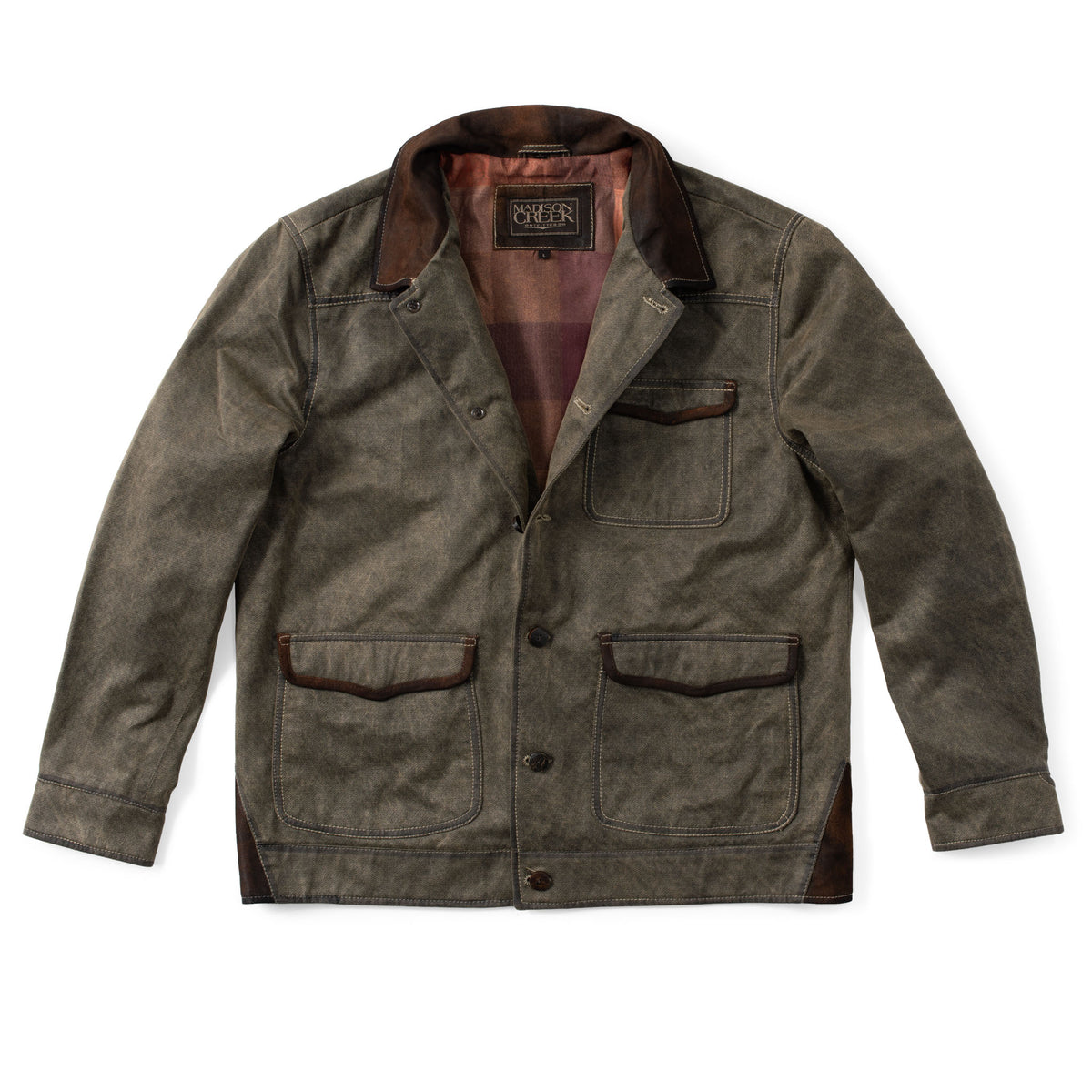Duvall Washed Cotton Twill Field Jacket - Dusty Olive