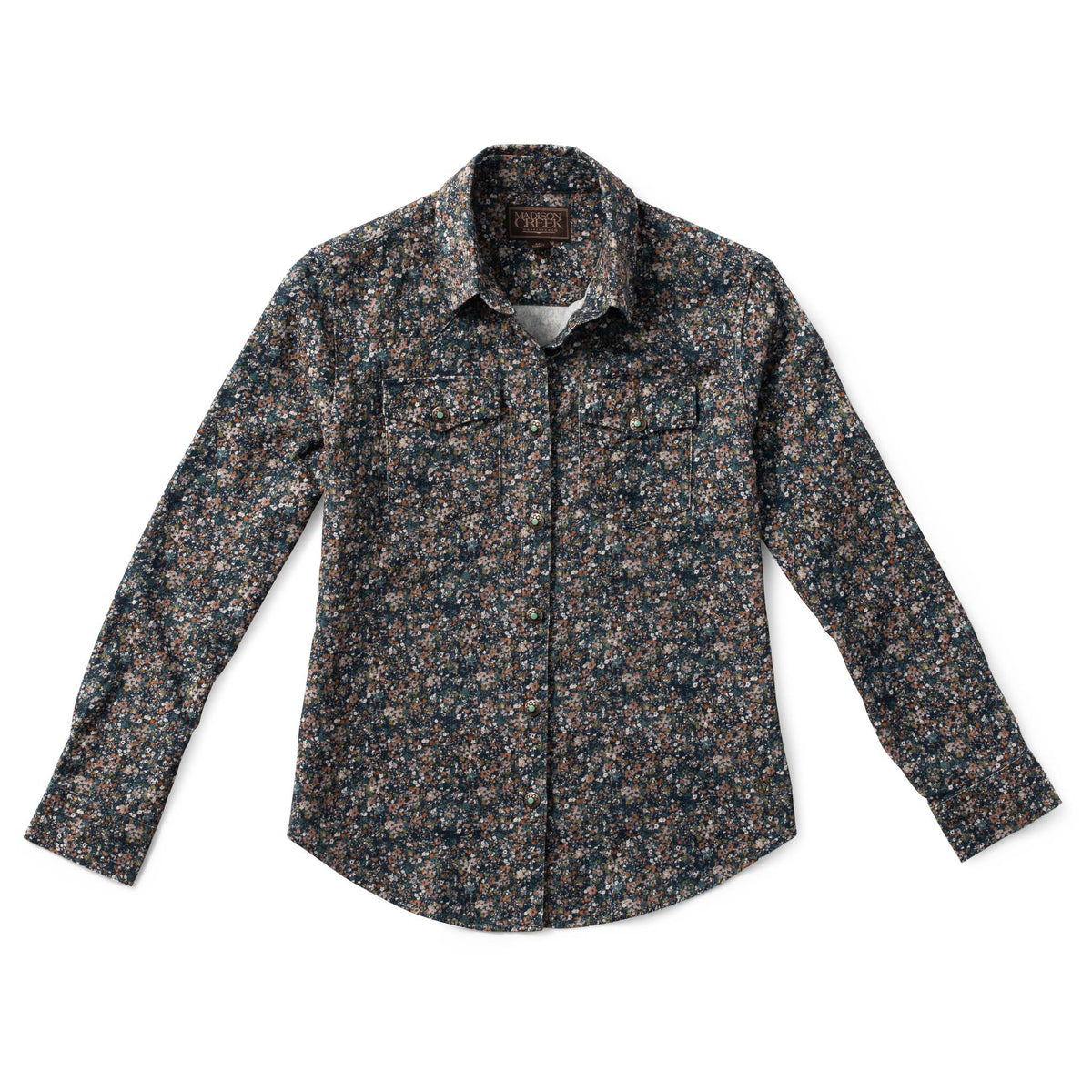 Gail Floral Corduroy Shirt - Ivory Floral