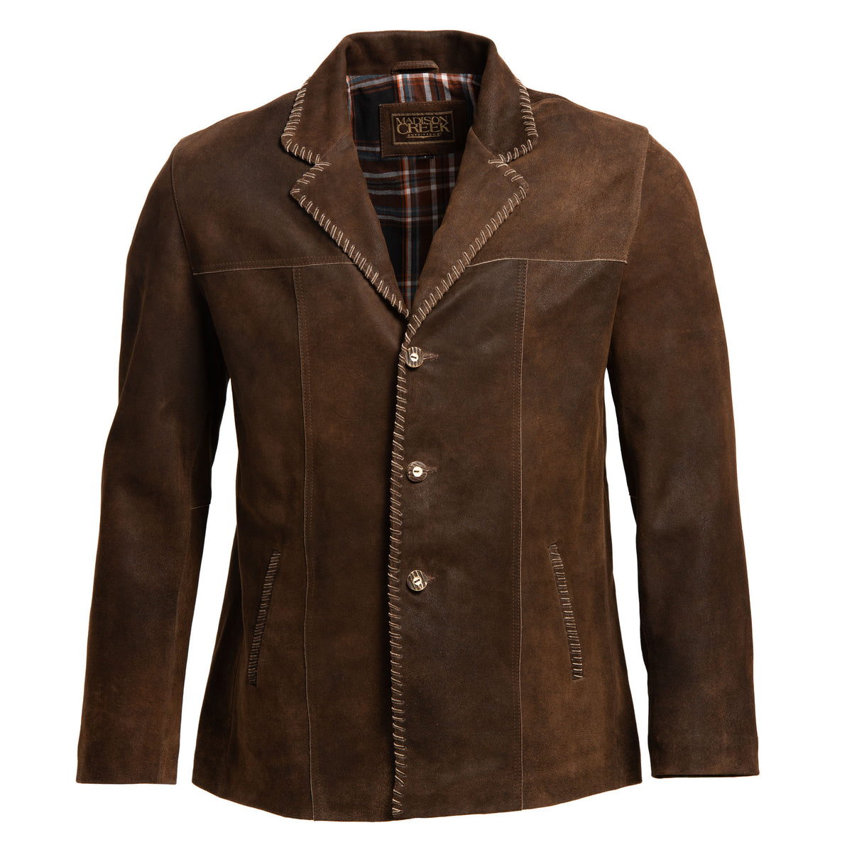 Gallatin Whipstitch Goat Suede Blazer