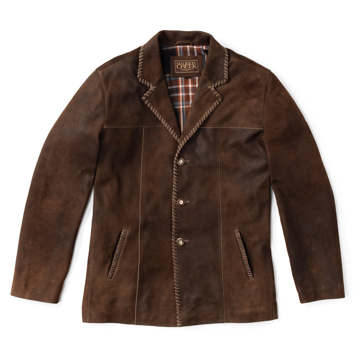 Gallatin Whipstitch Goat Suede Blazer