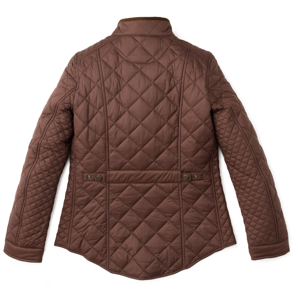Georgia Quilted Nylon Jacket - Chocolate Brown