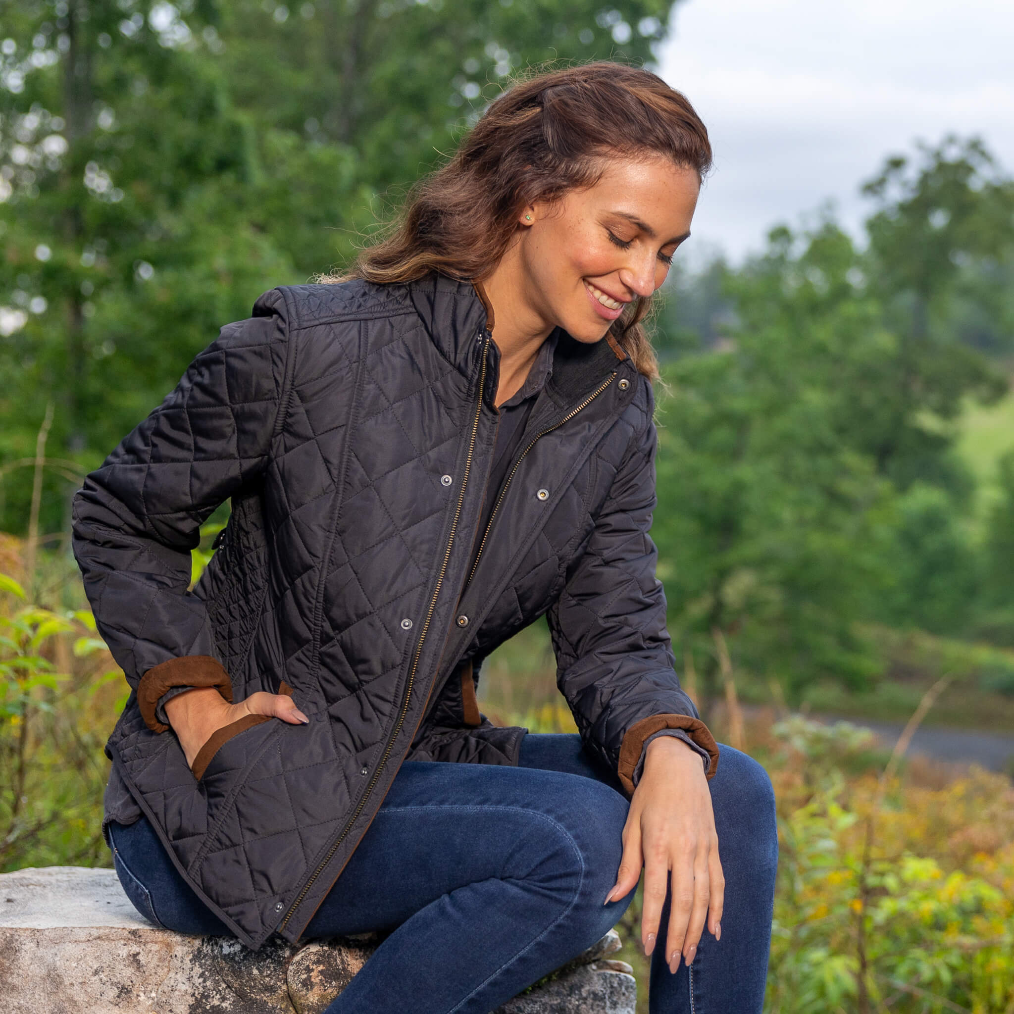 Georgia Quilted Nylon Jacket - Madison Creek Outfitters