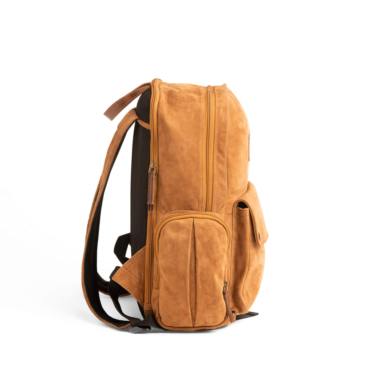 Goat Suede Leather Backpack