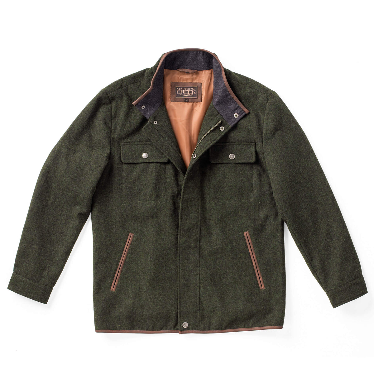 Grayson Wool Blend Shirt Jacket - Pine
