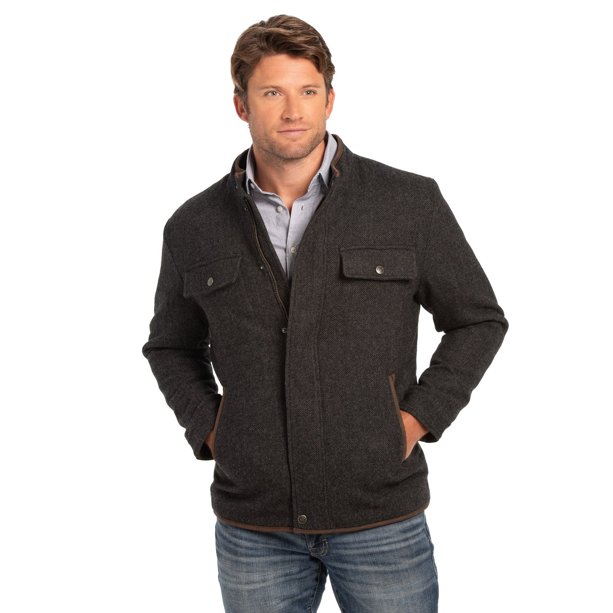 Grayson Wool Blend Shirt Jacket - Pine
