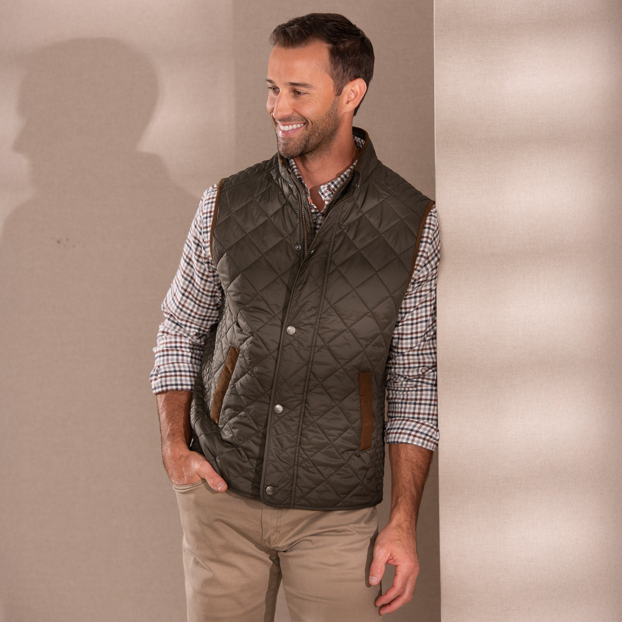 Greenville Diamond Quilted Nylon Vest Loden / 3XL Greenville Diamond Quilted Nylon Vest Loden / 3XL