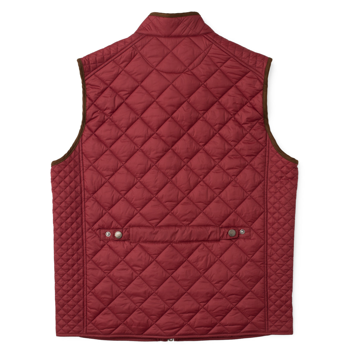 Greenville Diamond Quilted Nylon Vest - Garnet