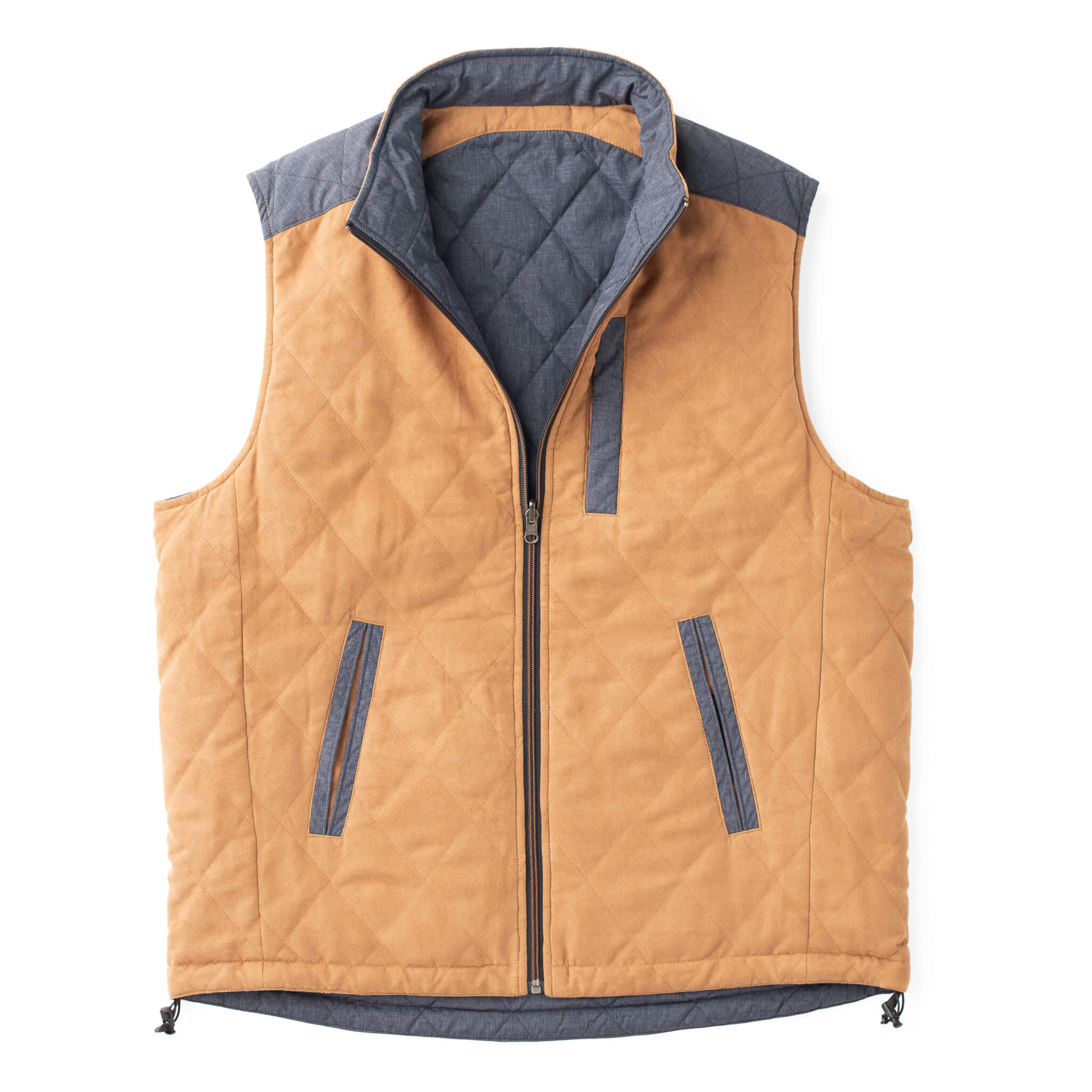 High Point Nylon u0026 Microsuede Reversible Vest - Madison Creek Outfitters