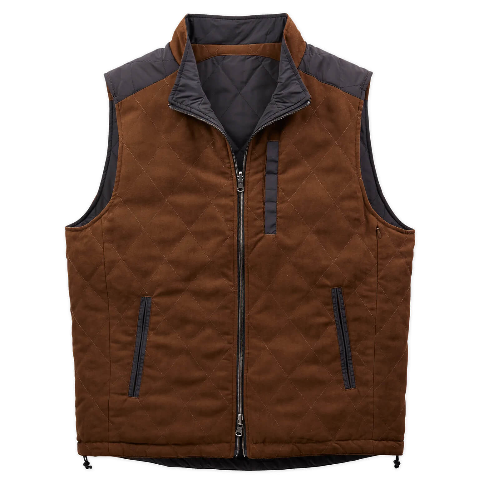 High Point Nylon u0026 Microsuede Reversible Vest - Madison Creek Outfitters