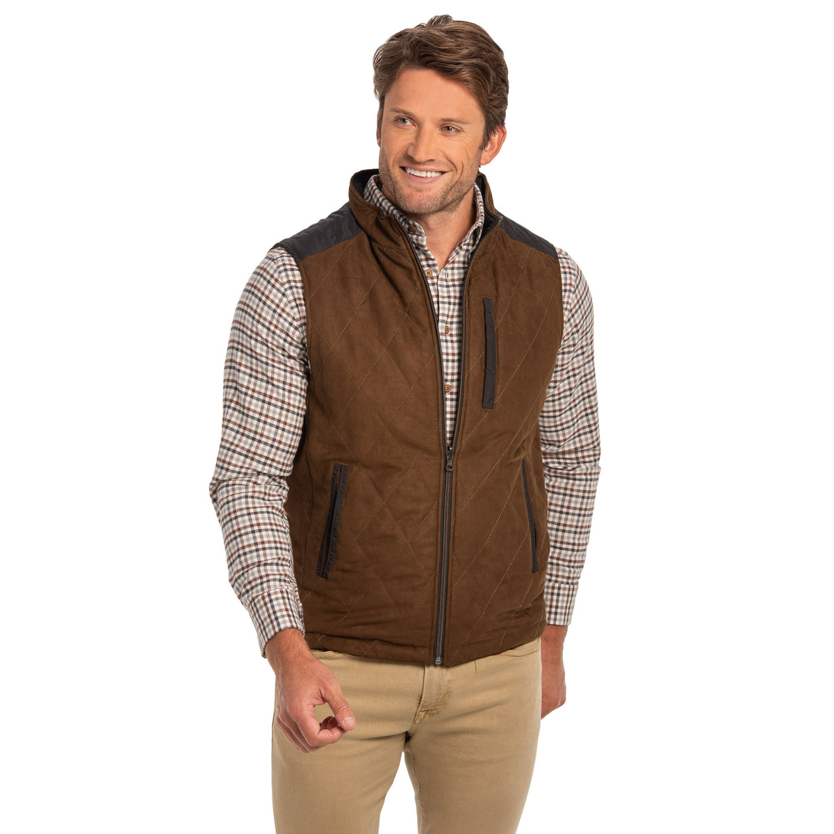 High Point Nylon &amp; Microsuede Reversible Vest