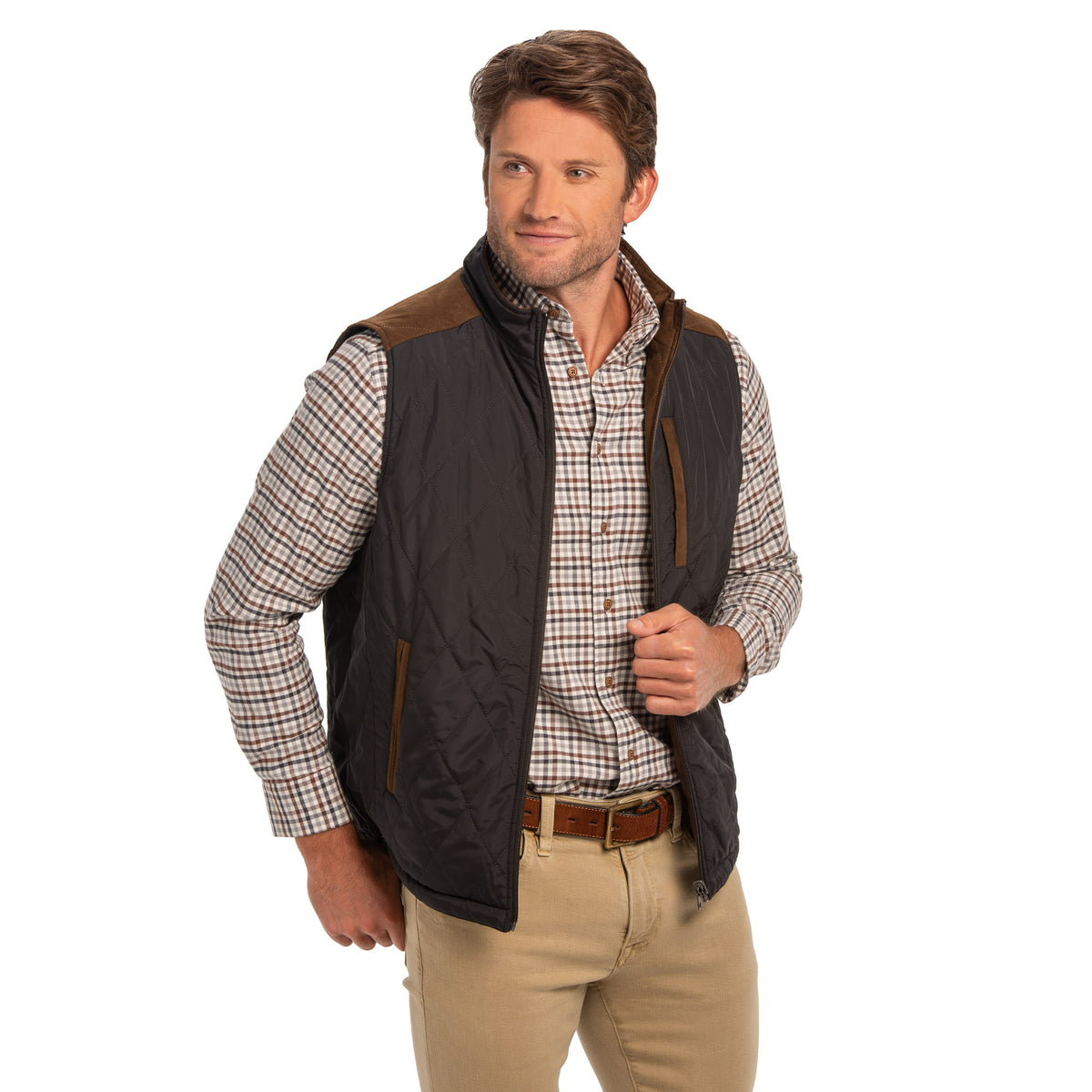 High Point Nylon &amp; Microsuede Reversible Vest