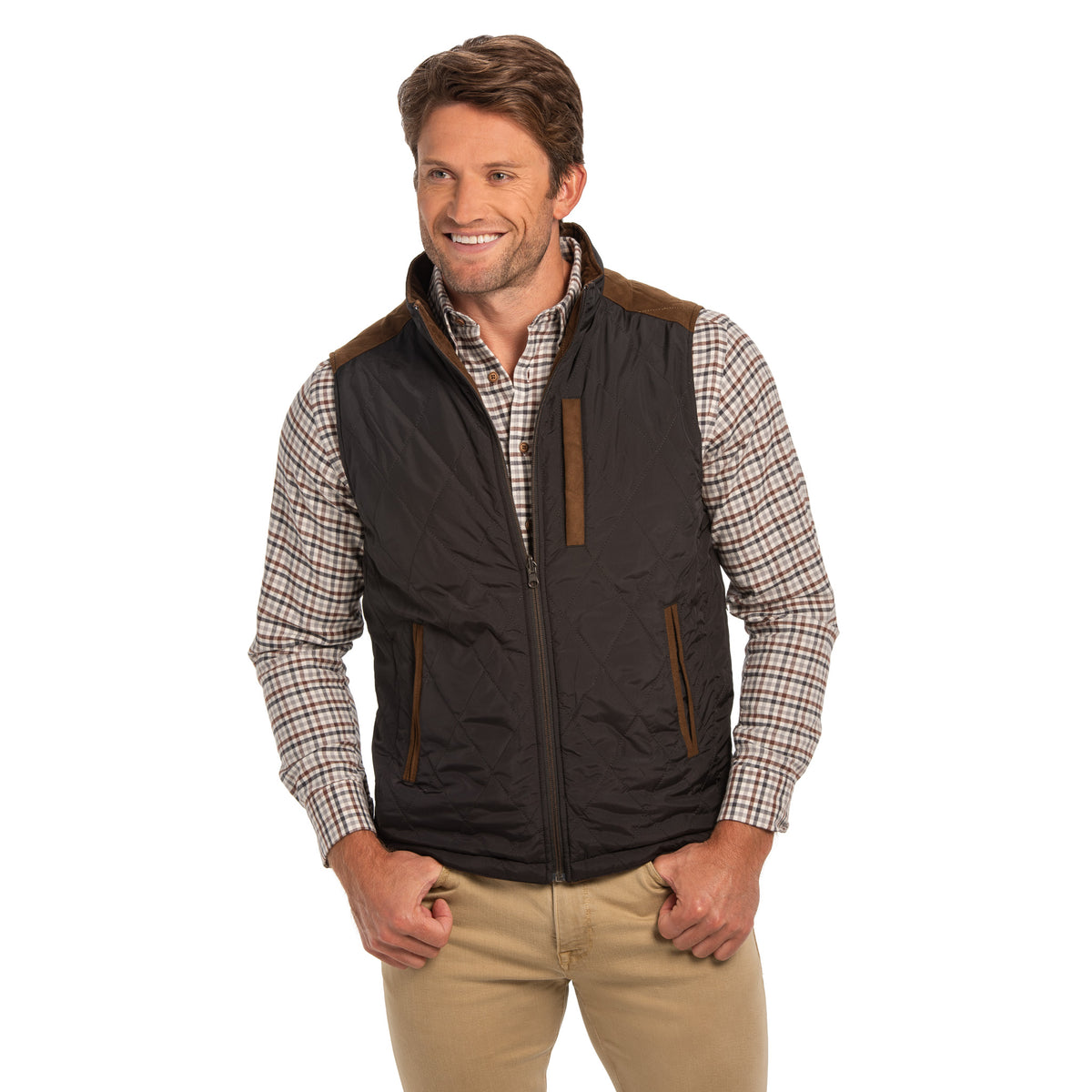 High Point Nylon &amp; Microsuede Reversible Vest