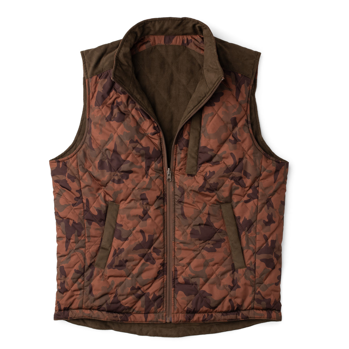 High Point Reversible Vest - Olive/Vintage Camo