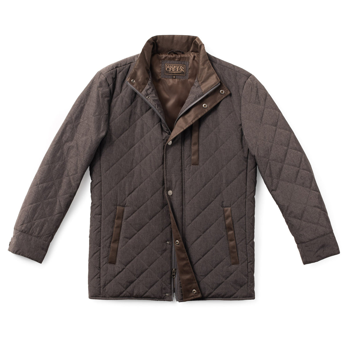 Highlands Diamond Quilted Nylon Jacket - Steel Grey
