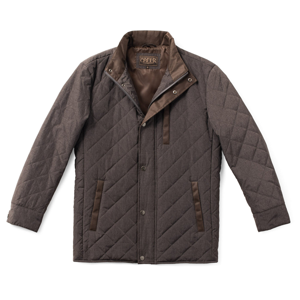 Highlands Diamond Quilted Nylon Jacket - Steel Grey