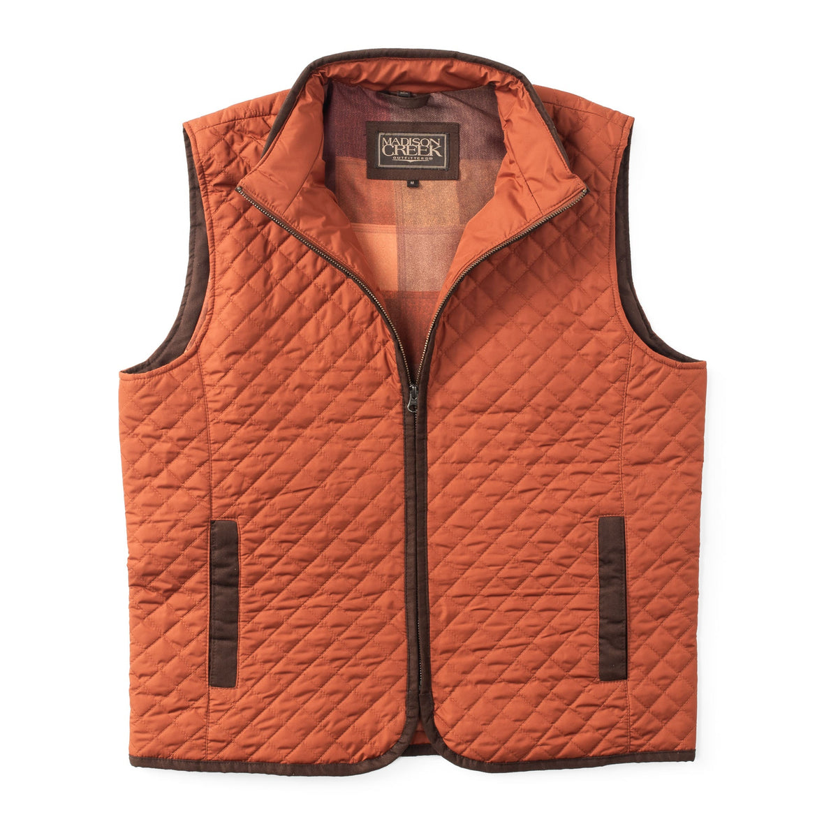 Houston Diamond Quilted Nylon Vest - Copper