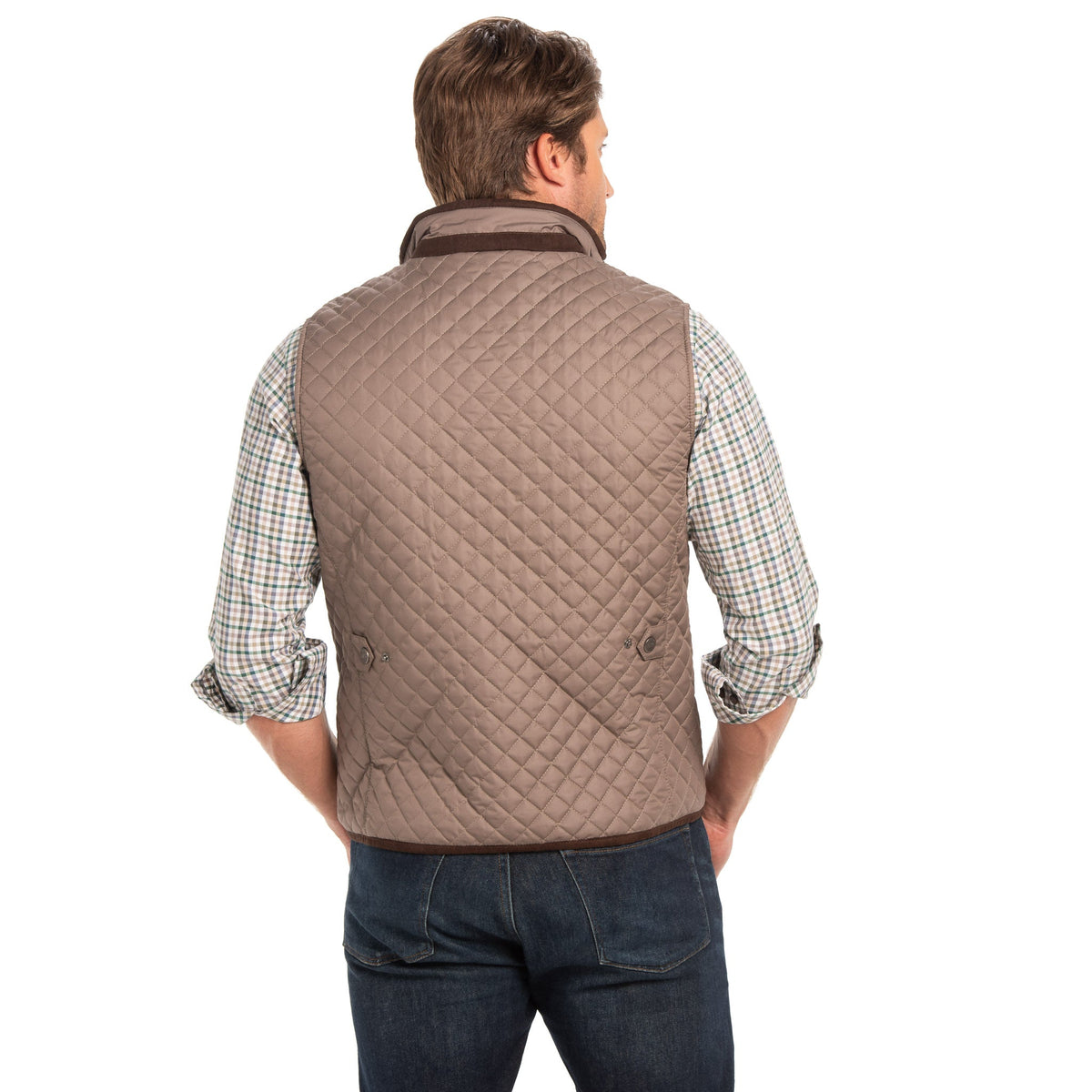 Houston Diamond Quilted Nylon Vest - Copper