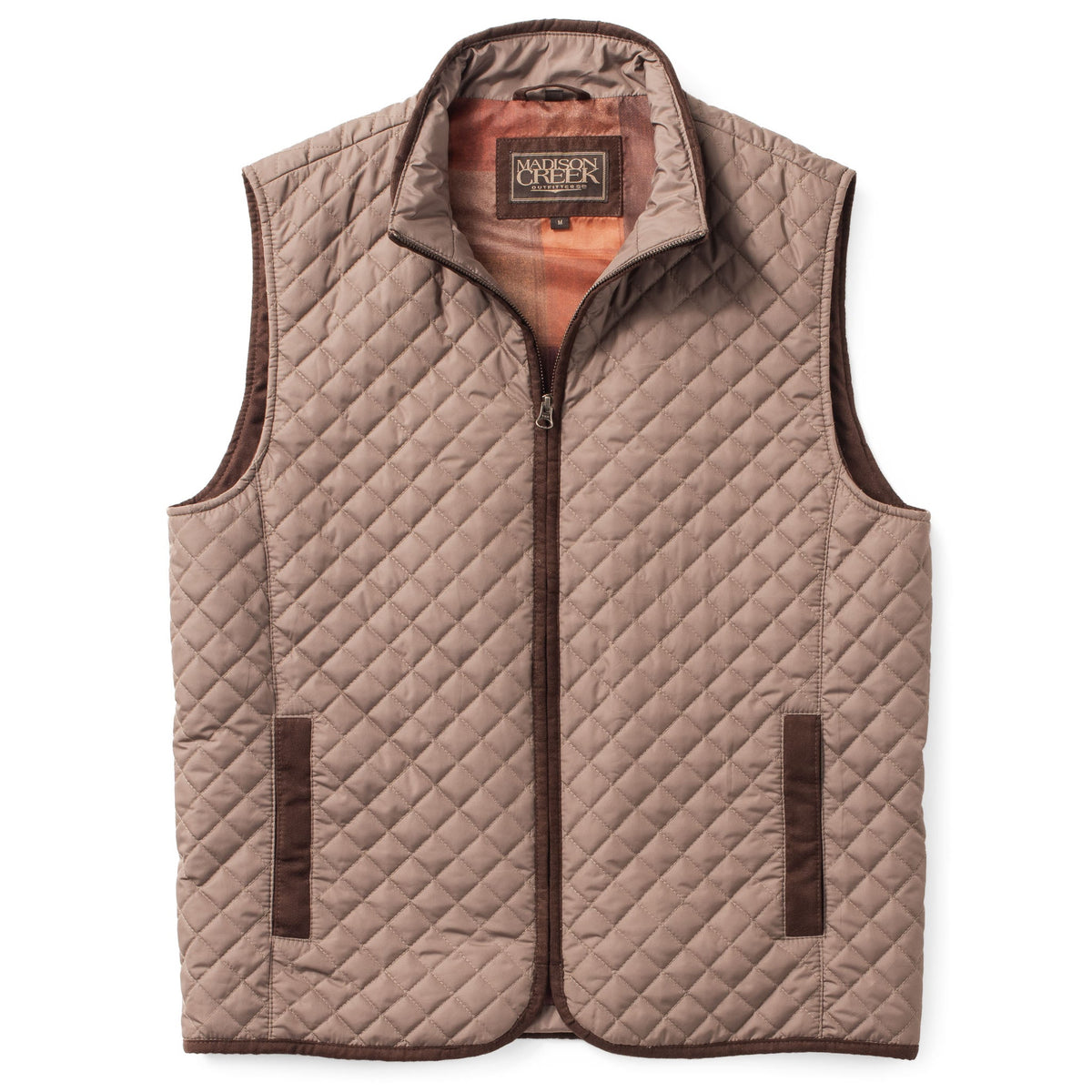 Houston Diamond Quilted Nylon Vest - Copper