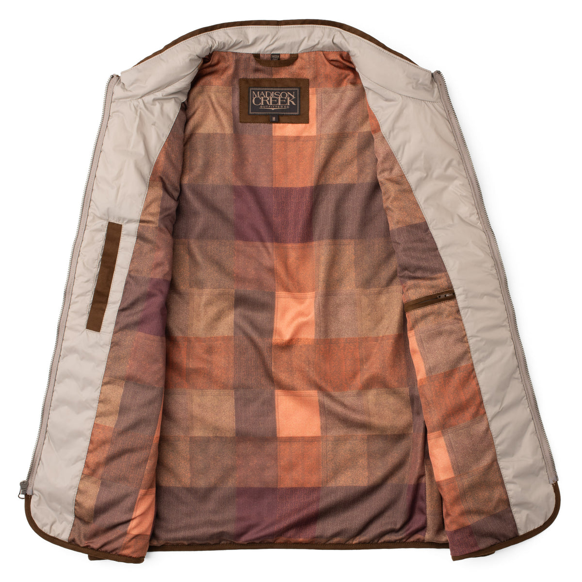 Houston Diamond Quilted Nylon Vest - Taupe