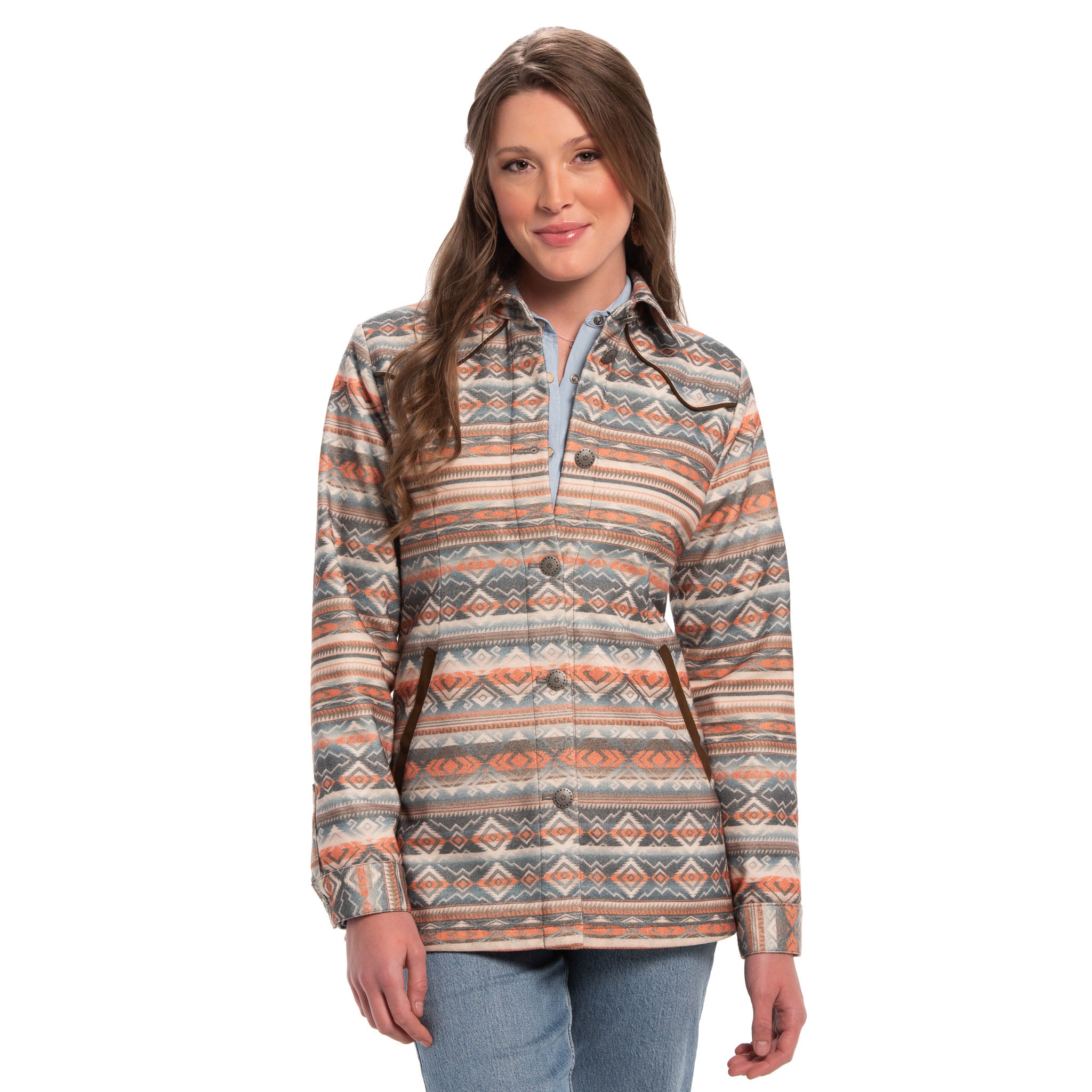 Katie Aztec Print Jacket - Madison Creek Outfitters