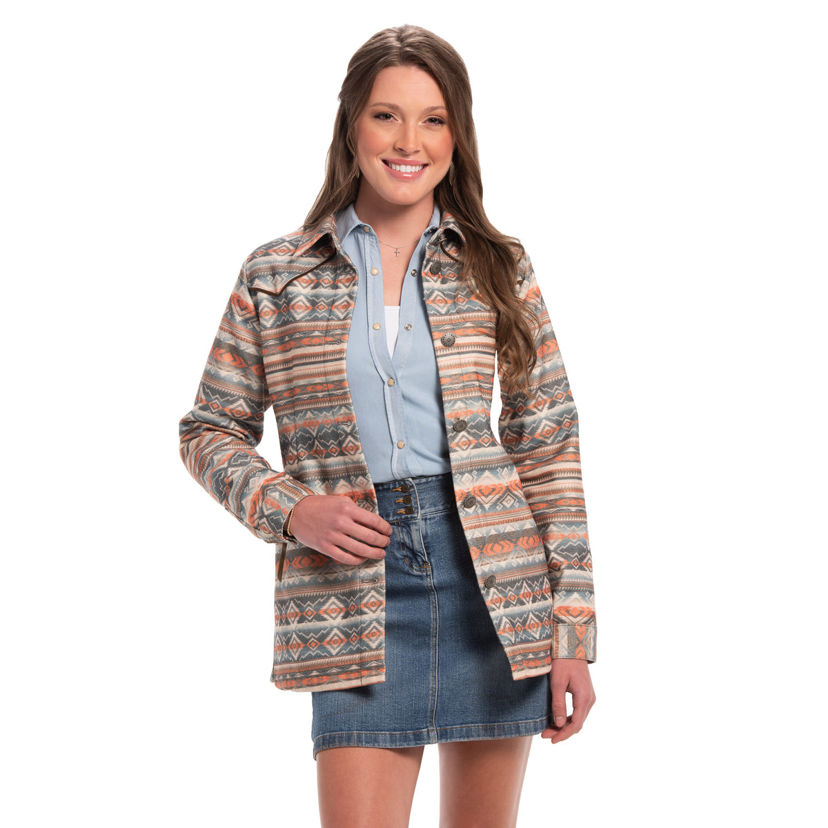 Katie Aztec Print Jacket