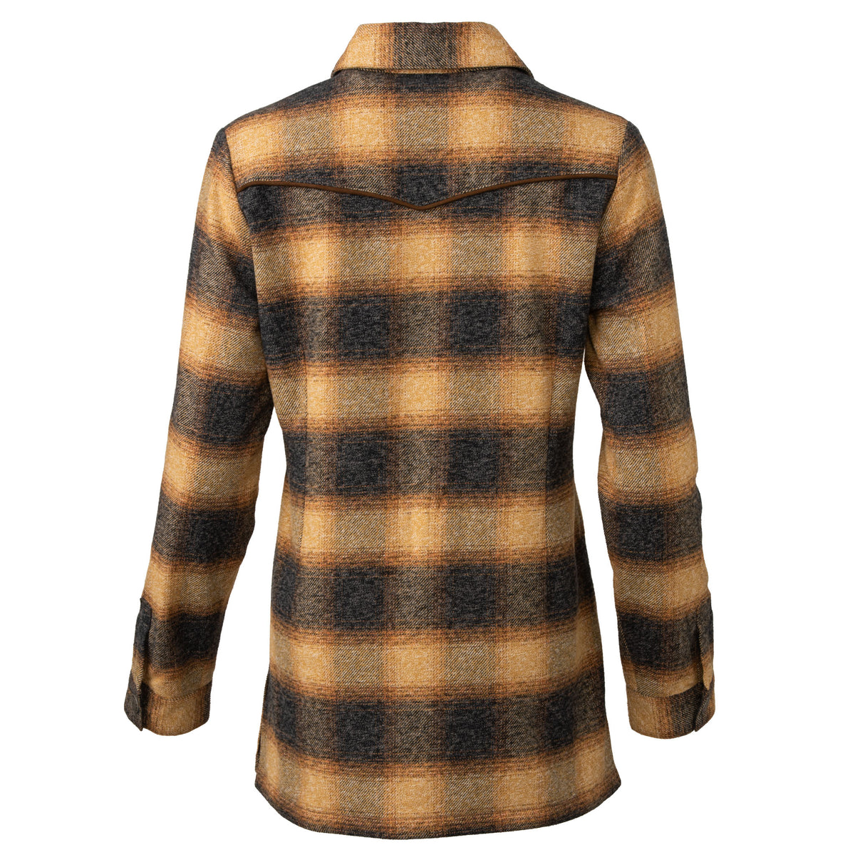 Katie Ombré Plaid Shirt Jacket