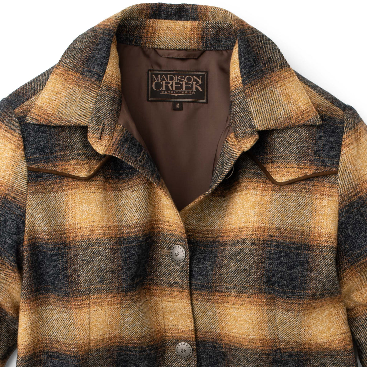 Katie Ombré Plaid Shirt Jacket