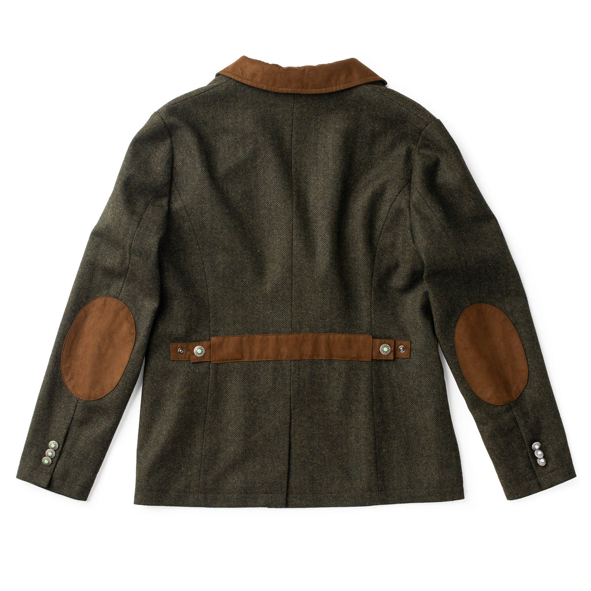 Katmai Herringbone Wool Blazer - Pine Herringbone