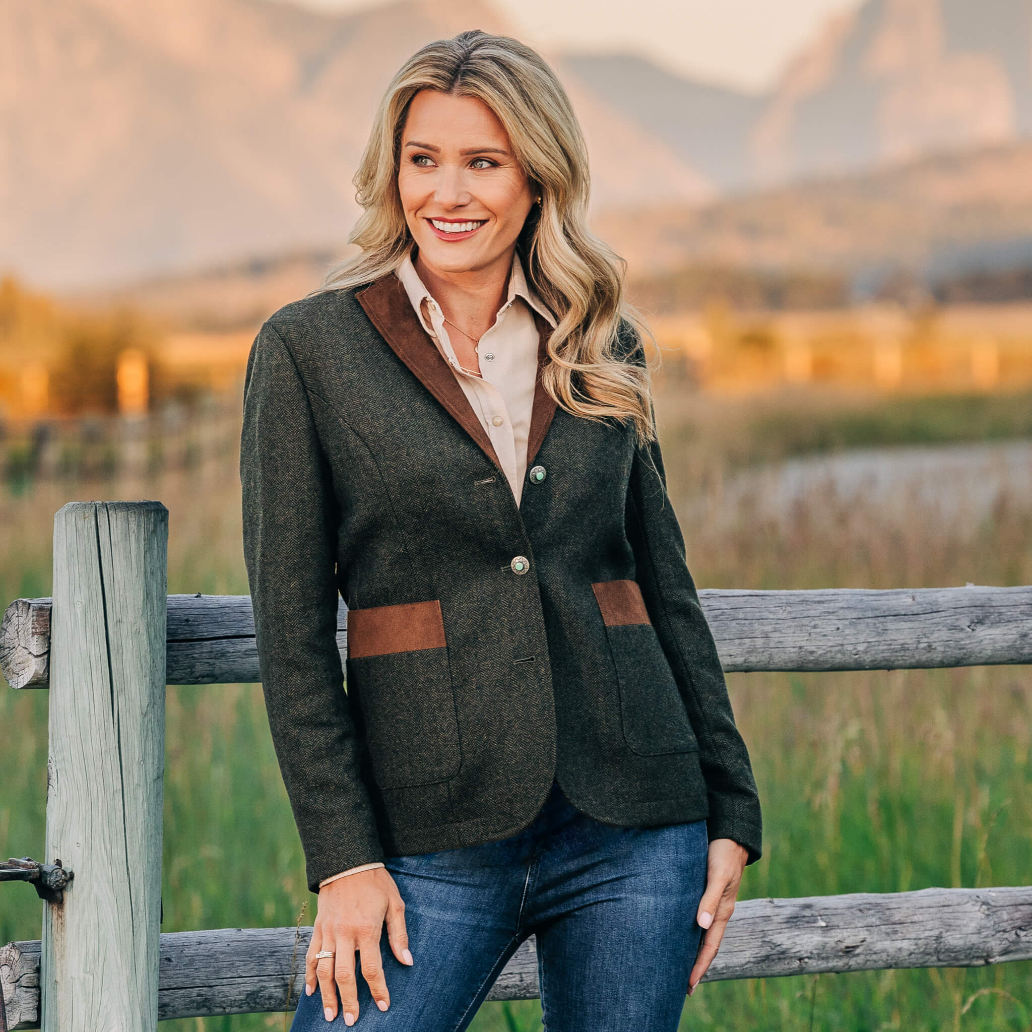 Katmai Herringbone Wool Blazer - Madison Creek Outfitters