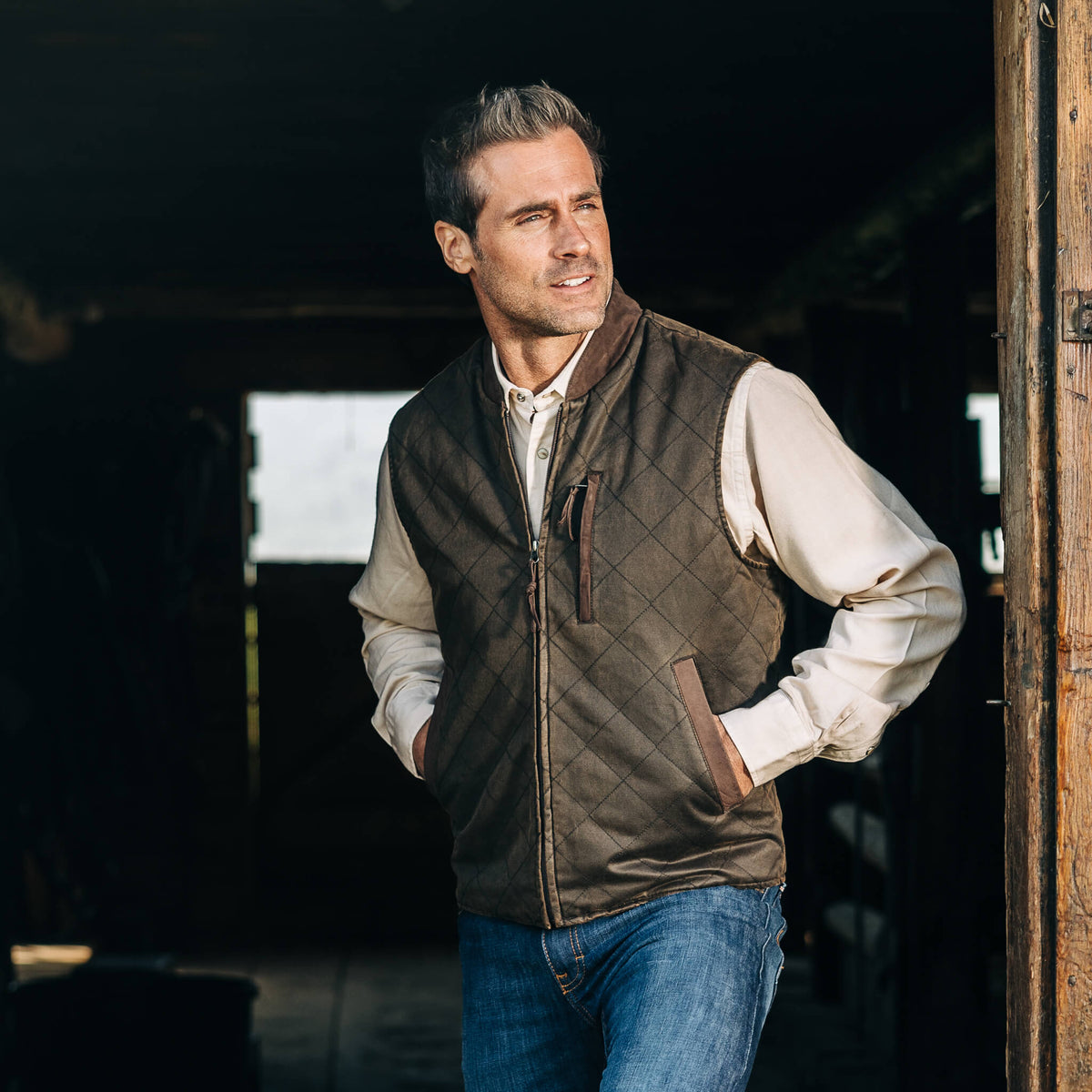 Kennesaw CC Twill Vest - Loden