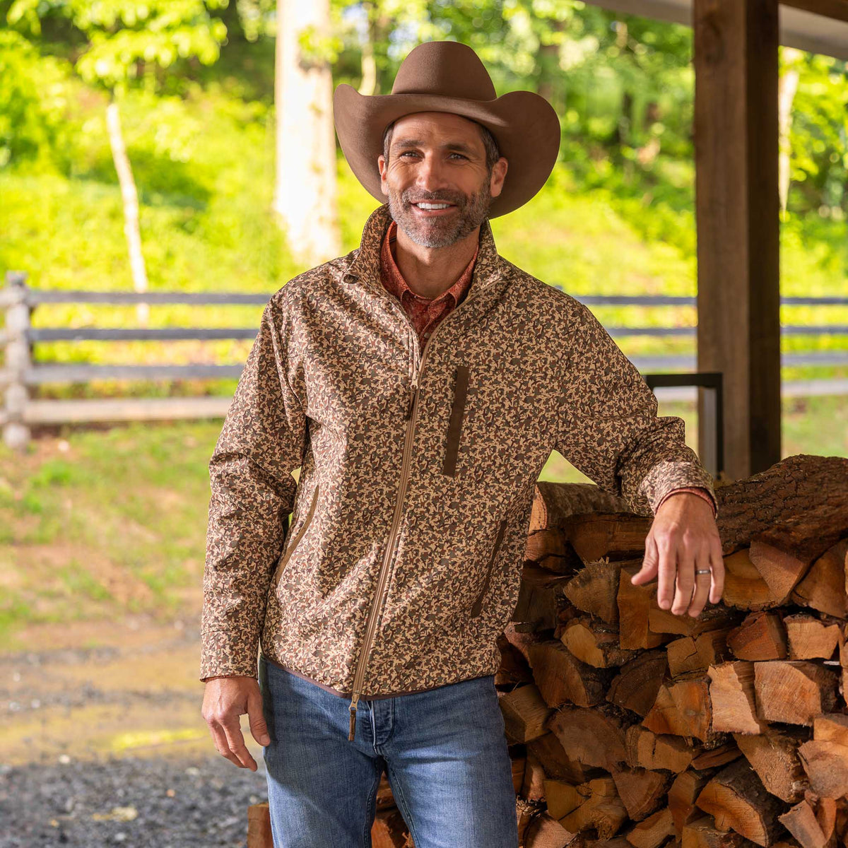 Keystone Low Country Camo Lightweight Performance Softshell Jacket - Tan Camo