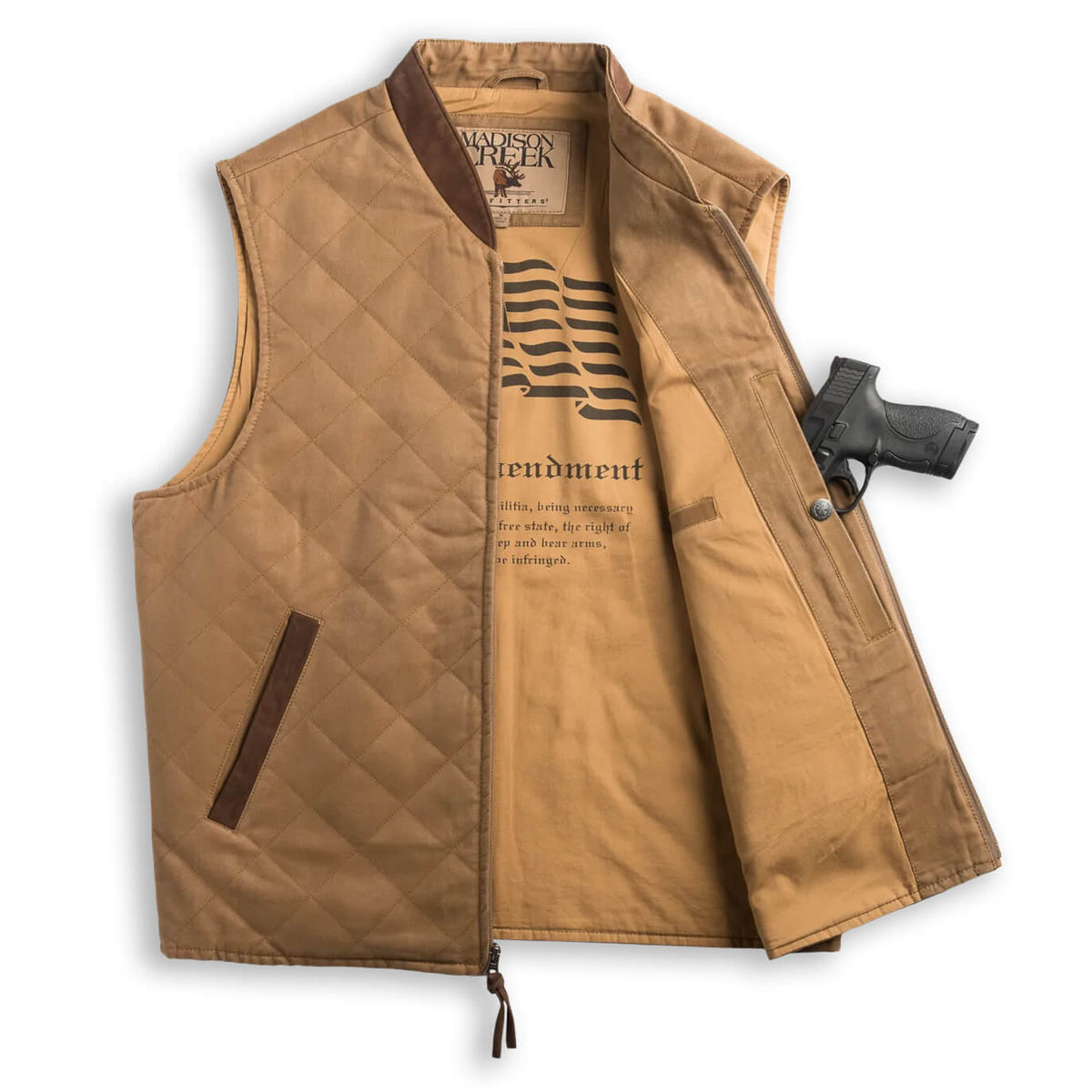 Kennesaw CC Twill Vest - Tan