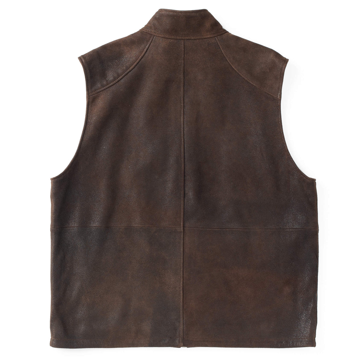 Taos Goat Nappa Leather Vest - Chocolate