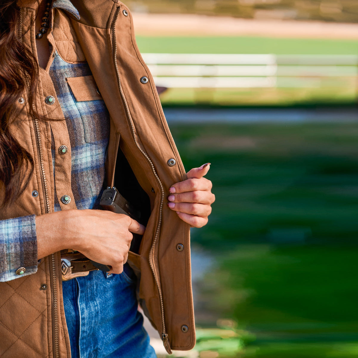 Vista CC Twill Vest - Tan