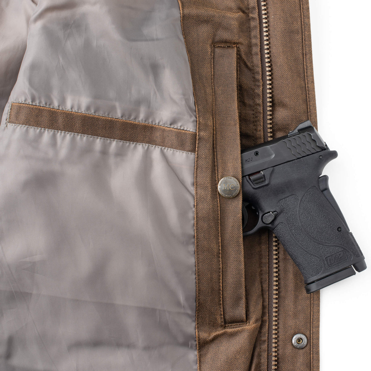 Vista CC Twill Vest - Tan