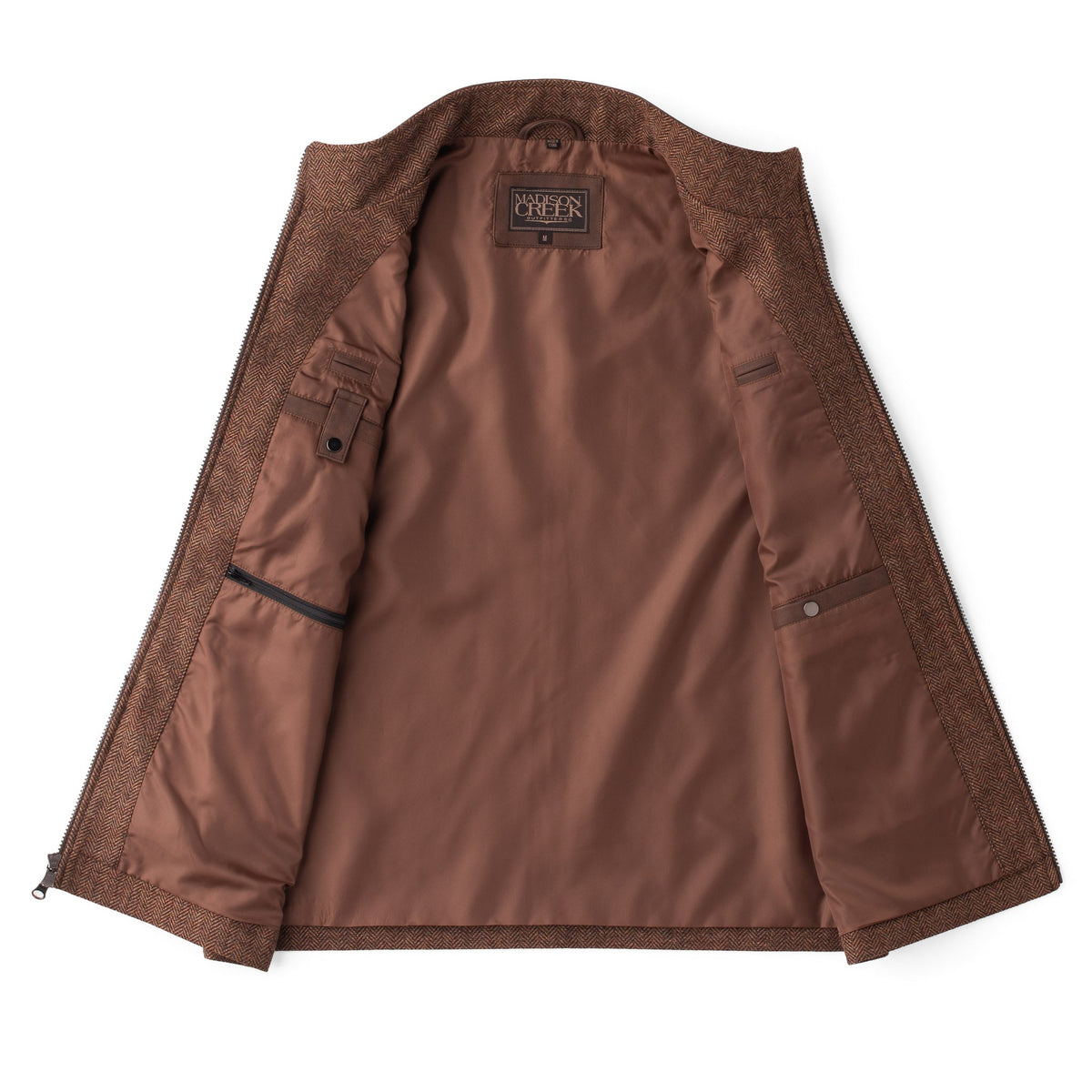 McKinney Wool Blend Vest - Brown Herringbone