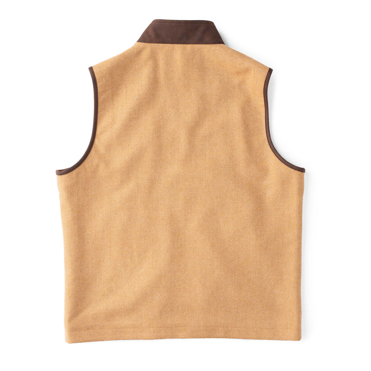 McKinney Wool Blend Vest - Brown Herringbone