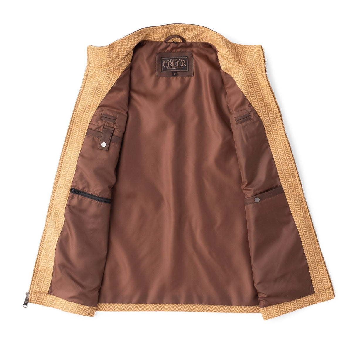 McKinney Wool Blend Vest - Wheat Herringbone