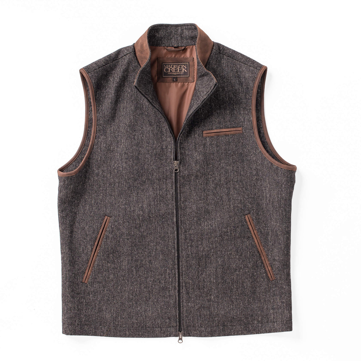 McKinney Wool Blend Vest – Charcoal