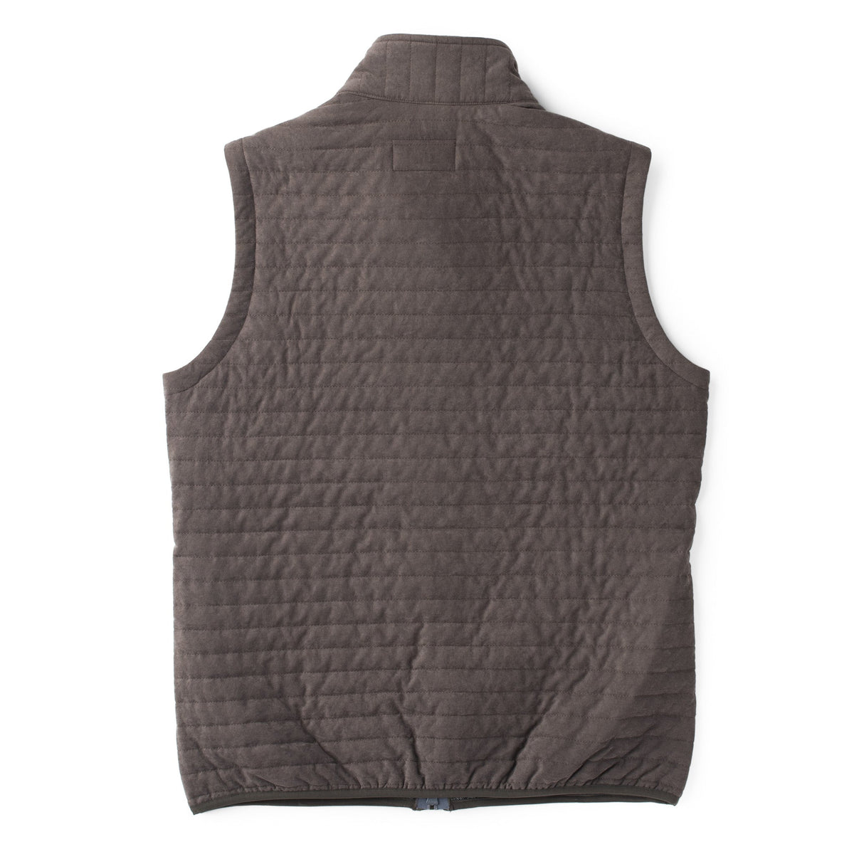 Newport Quilted Microsuede Vest - Graphite