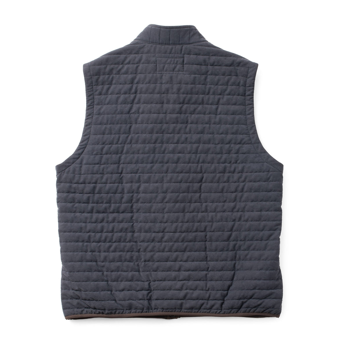 Newport Quilted Microsuede Vest - Navy