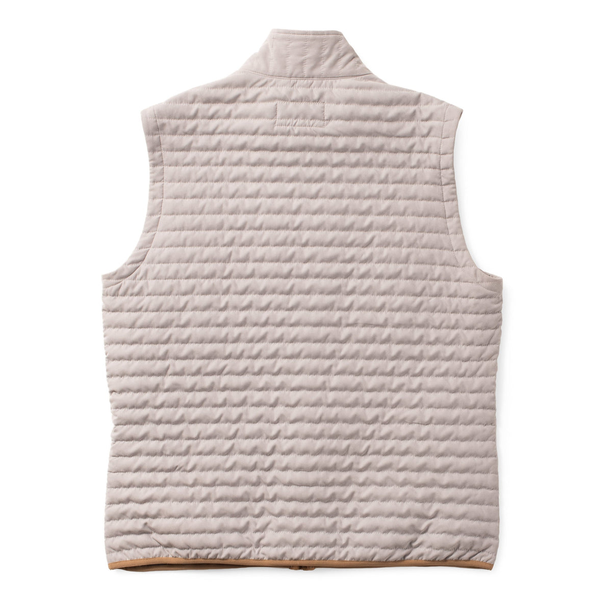 Newport Quilted Microsuede Vest - Stone