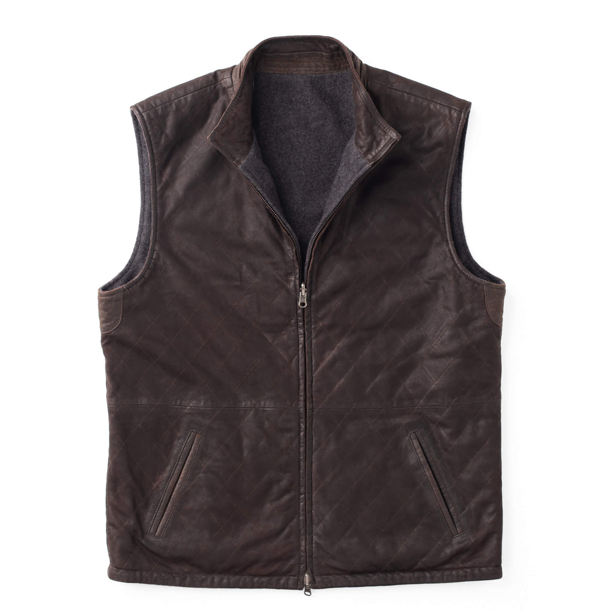 Oxford Reversible Leather Vest