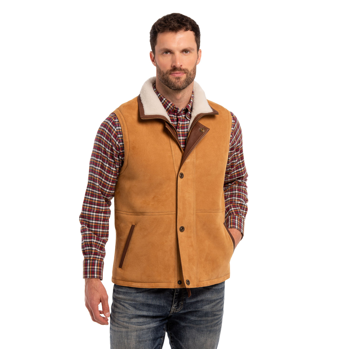 Pitkin Sheepskin Vest - Tan