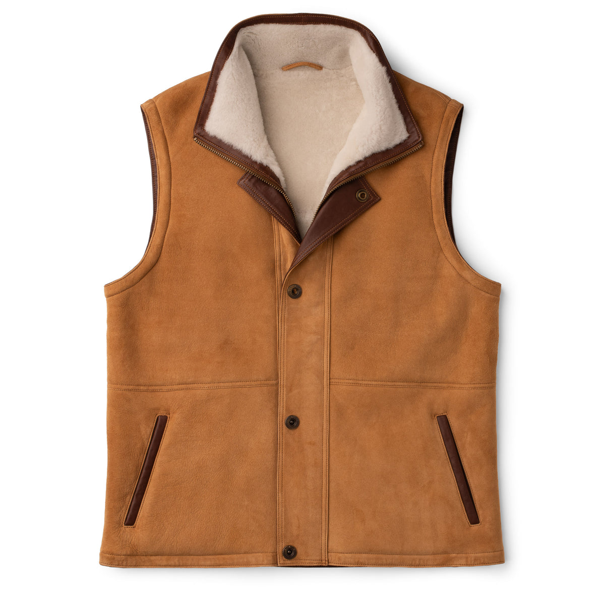 Pitkin Sheepskin Vest - Tan